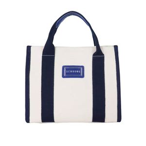 Bolsa de Mano Ecológica de Lona de Algodón Orgánico Personalizada, Impresa con Serigrafía, Cierre de Cremallera, Asa de Mano, Grande para Compras - Product Image 1