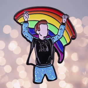 Das neue Hot Metal Craft Abzeichen Großhandel Lgbt Lesben Homosexuell Stolz Flagge Kleidung Dekoration Benutzer definierte Metall Emaille Anstecknadel Regenbogen - Product Image 1