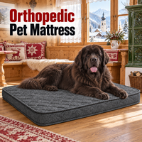 Lit orthopédique pour chien et chat, rembourré en éponge, anti-anxiété, très grand, coussin chaud, canapé-lit pour chiens de taille moyenne à grande