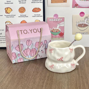 Taza de Cerámica Chaozhou con Diseño de Dibujos Animados, Estilo Lindo, Hecha a Mano, para Regalo, Uso General - Product Image 5