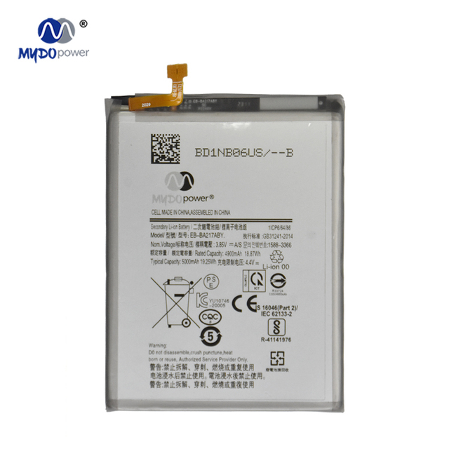 Mydopower High Capacity 5000mAh Mobile Phone Battery Factory Wholesale for Samsung A21S A02 A12 M02 A13(4G) A04S Mobile Phones