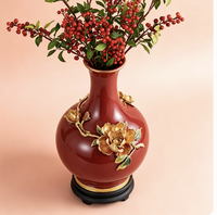 Vase en céramique et porcelaine rond, moderne, de luxe, décoratif pour la maison, style nordique, élégant et unique, pour fleurs, vente en gros, fabricant