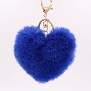 Coeur Forme <span class=keywords><strong>Pom</strong></span> <span class=keywords><strong>Pom</strong></span> Porte-clés En Gros Fourrure Faux Lapin PomPom Porte-clés En Vrac Moelleux Fourrure <span class=keywords><strong>Pompon</strong></span> Porte-clés pour Fille Coeur Porte-clés - Product Image 4