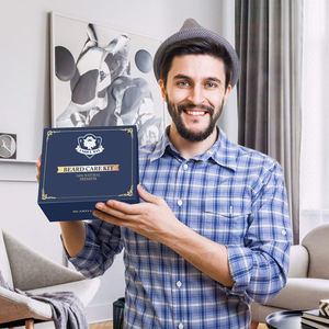 Kit de soin de la barbe Tot Selling avec huile de croissance de la barbe, étiquette privée, haute qualité, soin masculin, coffret cadeau de luxe, kit de croissance de la barbe - Product Image 6