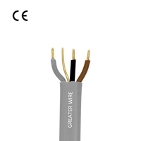 Câble électrique en cuivre PVC à deux ou trois conducteurs, norme britannique BS 6004, 1 mm/1,5 mm/2,5 mm/10 mm, pour l'éclairage de construction
