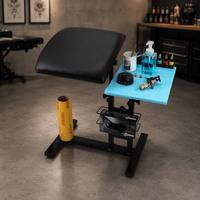 Accessoires de tatouage pliables professionnels de haute qualité en acier inoxydable avec repose-bras pour les salons de tatouage