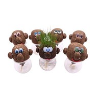 Nouvelle poupée de noël créative pour enfants, pot de plantes mignonnes sur le bureau