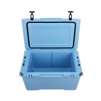 Bac isotherme à roulettes robuste et moderne de 120 L, en plastique réutilisable, pour le stockage du poisson, des aliments et du vin, personnalisable avec lettres en PE