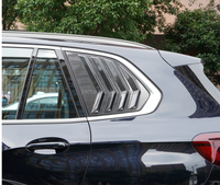 Cadre de persienne en carbone sec Garnitures de calandre pour BMW X5 G05 G18 LCI M Sport 2023 + Persienne de porte arrière Kits de carrosserie de décoration de voiture