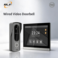 Sistema de Videoportero de Dos Cables Tuya WIFI, Teléfono de Puerta Impermeable con Pantalla LCD TFT de 10.1 Pulgadas, Detección de Movimiento, 2 Años de Garantía, Montaje en Pared