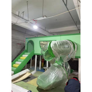 Nouveau design d'aire de jeux intérieure thème pastel, petite aire de jeux intérieure commerciale avec toboggan pour tout-petits pour un café ou une <span class=keywords><strong>boutique</strong></span> stylée - Product Image 2