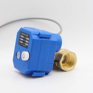 Vanne à bille en laiton électrique DN20 avec vidange manuelle, alimentation 12V/24V/220V, réinitialisation en cas de coupure de courant, commande électrique pour les fluides aqueux, personnalisable OEM - Product Image 2