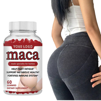 Complément alimentaire sportif pour la silhouette, Maca avec fenugrec, gummies pour la silhouette féminine, gummies pour raffermir les hanches et les fesses
