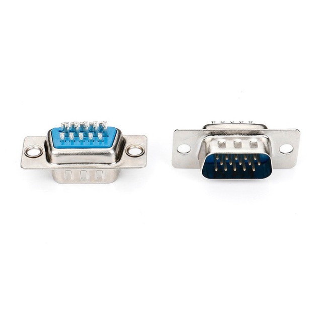 D-SUB 15 Pin Male Connector VGA 15Pin Solder Type DB 15 Pin Male Connector for Cable