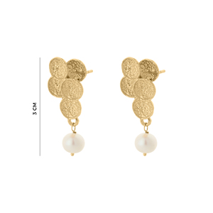 Boucles d'oreilles pendantes en perles Aurelian Blossom, design floral en grappe, bijoux élégants et tendance pour femme, cadeau, soirée - Product Image 4