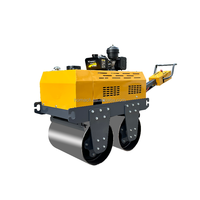 Compacteur vibrant à double tambour autopropulsé 330KG 550KG, prix usine, pour la construction routière