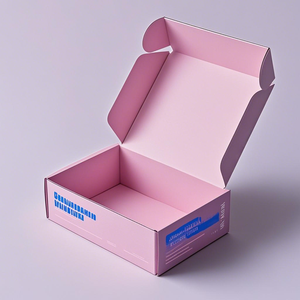 Hàng Mới Về Hộp Đóng Gói Giày Quần Áo Gấp Gọn Đơn Giản Màu Hồng Hộp Vận Chuyển Trang Phục Quà Tặng Giấy Gợn Sóng Logo Tùy Chỉnh - Product Image 4