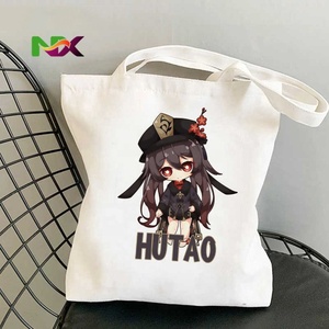 Borsa Tote in Tela Genshin Impact Original God Merch Stampata Stile Harajuku, Borsa a Spalla per Shopping in Cotone Ecologico - Product Image 4