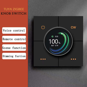 New Knob Dimming chuyển đổi nhà thông minh các thiết bị với ZigBee 4 gang tuya app bằng giọng nói điều khiển màn hình mờ chức năng chuyển đổi thông minh - Product Image 6