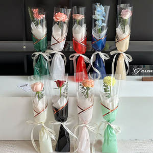 20 feuilles/paquet, pochette en plastique pour bouquet de fleurs, emballage pour fleurs, pour la Saint-Valentin - Product Image 3