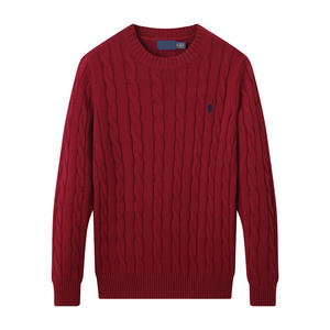 Pullover da <span class=keywords><strong>Uomo</strong></span> Casual Caldo Invernale all'Ingrosso con Etichetta, Maniche Lunghe in Maglia 100% <span class=keywords><strong>Cotone</strong></span> - Product Image 3