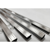 Perfil de Aluminio Aislante para Vidrio, Barra Espaciadora de Borde Cálido, Duradera, para Sistemas de Puertas y Ventanas de Eficiencia Energética