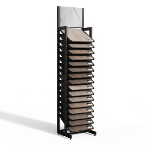 Tùy chỉnh showrooms kim loại sàn gỗ hiển thị đứng tầng thường vụ sàn gỗ Mẫu hiển thị Rack với tiêu đề - Product Image 3