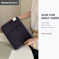 Housse d'ordinateur portable mignonne à imprimé étoiles pour MacBook Air Pro 13 14 15 pouces, étui de protection rembourré avec poche avant, logo personnalisé OEM ODM
