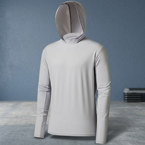 Camisa de Pesca para Hombre UPF 50, Estampada, Manga Larga, Transpirable, Spandex, Poliéster 180G, Protección Solar para Exteriores, Secado Rápido, Ropa Deportiva - Product Image 2