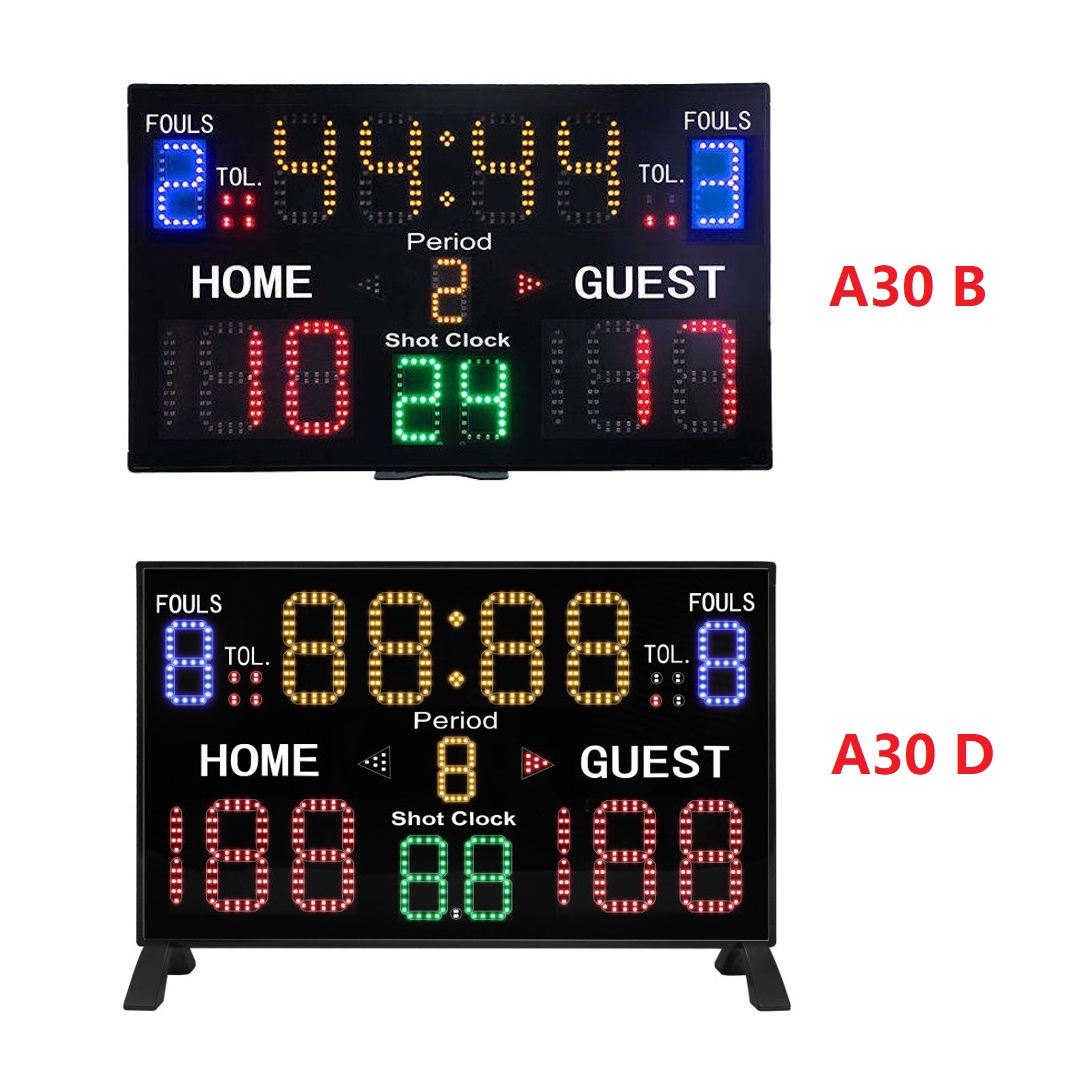 Flip Scoreboard - 4-Digit Manual Keeper For Basketball, Volleyball, Tennis (14"x6.3")