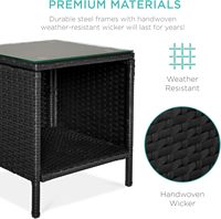 Ensemble de chaises et table en rotin PE, directement de l'usine, pour jardin et terrasse, meubles en rotin avec coussins imperméables