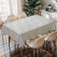 Nappe en PVC de haute qualité à imprimé floral, résistante à l'huile et à l'eau, écologique, idéale pour les dîners à la maison, carrée
