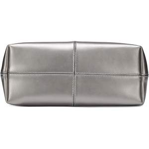 Covelin femmes de haute qualité en cuir véritable fourre-tout sac à bandoulière Durable fermeture à glissière Logo personnalisable doux chaud couleur unie - Product Image 4