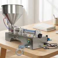 Machine de remplissage pneumatique horizontale de haute précision TEBAK, un équipement de remplissage universel pour les produits de soins personnels et de nettoyage