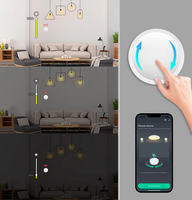 Interrupteur intelligent Tuya ZigBee, variateur rotatif sans fil, télécommande de scène, automatisation de la maison intelligente, certifié CE FCC
