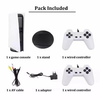 Console de Jeu Rétro Transfrontalière GS5-300A Sans Fil 2.4G pour Console de Jeu TV P5 avec 620 Jeux Universels 8-Bit, Prise EU & US
