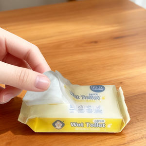 Lingettes humides antibactériennes lavables mini toilettes, soins quotidiens, sans alcool, lingettes humides bon marché, 10 paquets avec mini boîte de rangement - Product Image 6