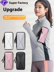 Sac de bras de course à pied imperméable en PU pour accessoires d'été en gros personnalisé pour les téléphones mobiles Compatible pour le fitness en plein air - Product Image 5