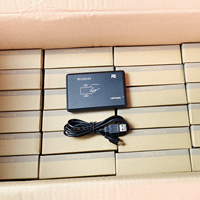 RFID USB RFID 读取器 13.56MHz FM1108 HF MF 智能 IC 桌面编码器 NFC 钥匙标签卡 适用于 Windows 即插即用门禁系统