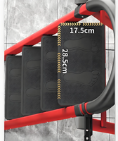 Échelle pliante télescopique multifonctionnelle en métal moderne à quatre marches en forme de A - Échelle portable épaissie pour l'intérieur