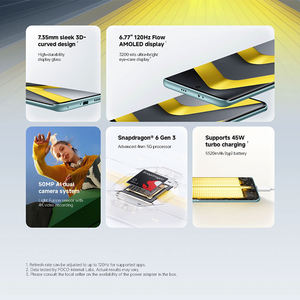 POCO M8 5G 8+256G Octa Core FHD 6.8" AMOLED 120Hz Negro/Plateado/Verde - Product Image 3