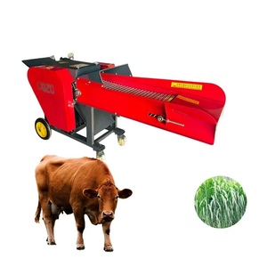 Machine à hacher le fourrage de haute qualité, état neuf, en acier, capacité 1-2 tonnes/heure, 220/380V, machine de traitement des aliments pour animaux - Product Image 1