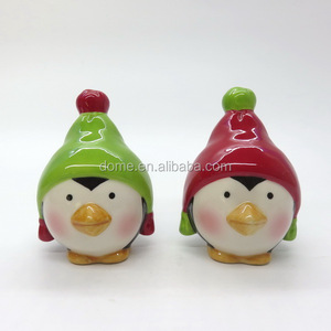 Set di Saliera e Pepiera in Ceramica a Forma di Pupazzo di Neve Mr & Mrs, Regalo Natalizio all'Ingrosso - Product Image 4