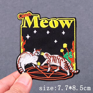 Écussons brodés Hip Hop Punk, fabrication OEM, vente en gros personnalisée, écussons brodés thermocollants pour chapeaux et vêtements - Product Image 3