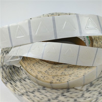 Étiquette en vinyle découpée sur mesure, transparente, tactile, avec cercle d'avertissement et braille en relief pour aveugles, résistante à l'humidité, recyclable, pour pochette autoportante