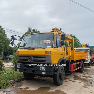 CLW 4x2 Fabrik preis 5 Tonnen 6 Tonnen 7 Tonnen Teleskop ausleger kran 4x2 Muldenkipper-Kranwagen