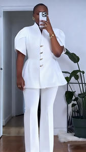 批发2025夏季新款时尚优雅气质通勤纯色修身立筒透气环保长裤简约 - Product Image 2