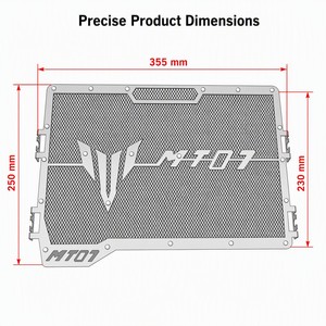 Protection de radiateur pour <span class=keywords><strong>Yamaha</strong></span> MT07 <span class=keywords><strong>MT</strong></span> <span class=keywords><strong>07</strong></span> 2014 <span class=keywords><strong>2019</strong></span>, grille de protection en acier inoxydable, 5 couleurs, pièces de modification de moto - Product Image 2