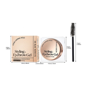 HAICUIER เจลเขียนคิ้วสูตรกันน้ำ ติดทนนาน ผสมแร่ธาตุ สีน้ำตาล/ดำ สำหรับการจัดแต่งทรงคิ้วอย่างเป็นธรรมชาติ 4 กรัม - Product Image 2