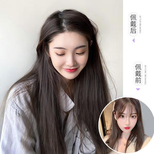 Extensions de cheveux raides pour femmes Ex76, 40, 50, 60 cm, en fibre haute température, lot de 1 ou 3 pièces, pour un volume accru - Product Image 4